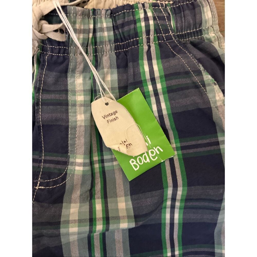 NWT New MINI BODEN 12Y Plaid Cargo Pants - Picture 3 of 6